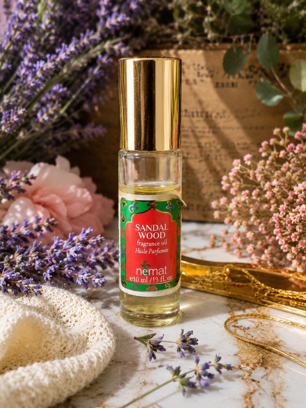 Nemat Sandalwood Perfume Oil 10 ml Roll-On Soft Creamy Wood